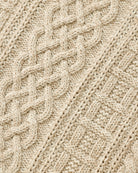 Made in Canada 100% Cotton Ivy Cable Knit Sweater Heather Beige - Unisex - Province of Canada