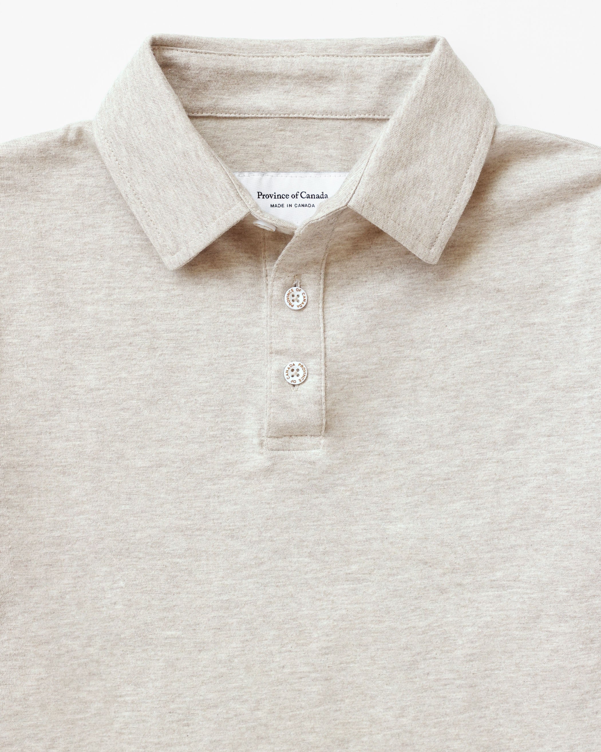 Made in Canada Sunday Polo Shirt Oatmeal - Province of Canada