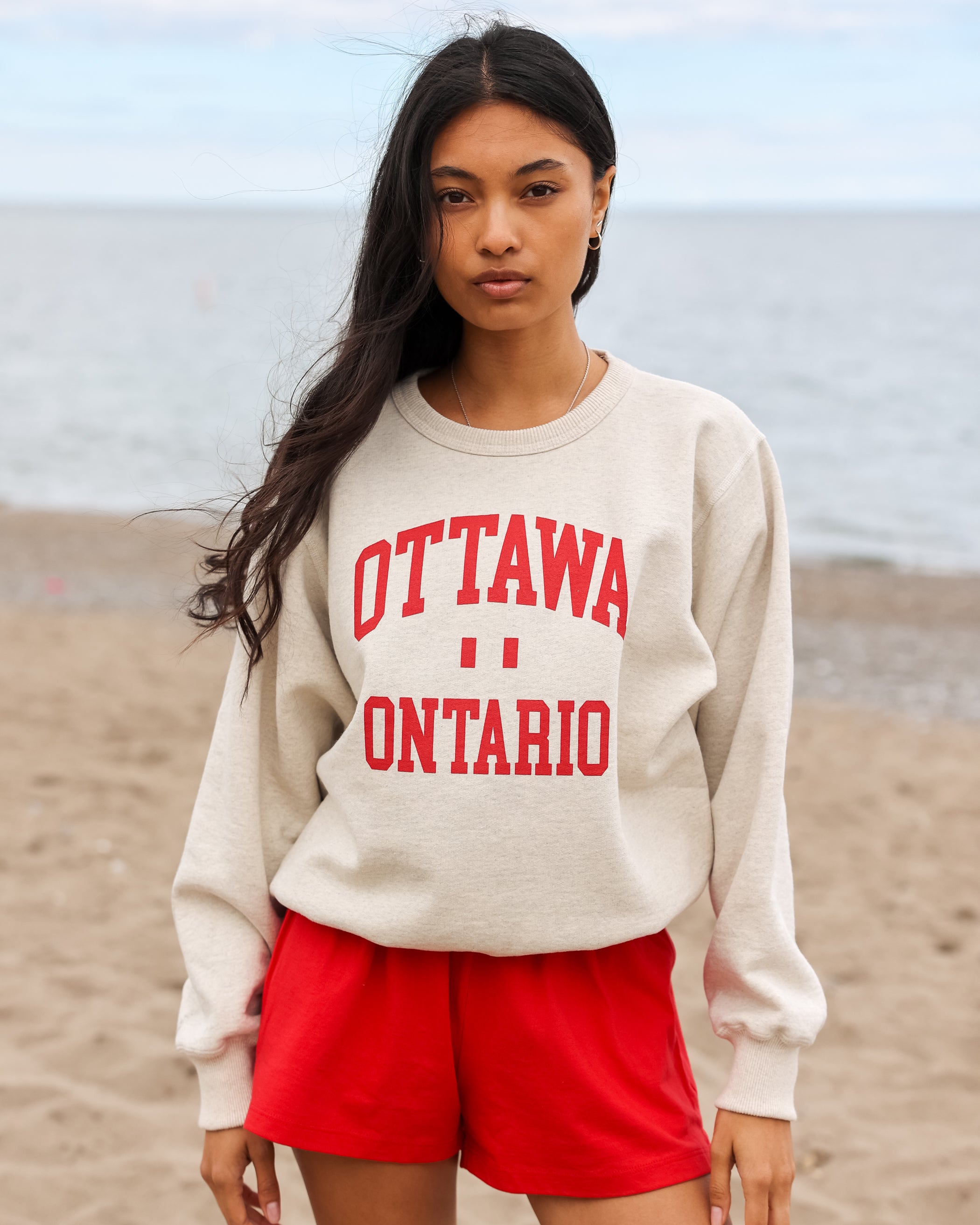 Ottawa Fleece Sweatshirt Eggshell - Made in Canada - Province of Canada