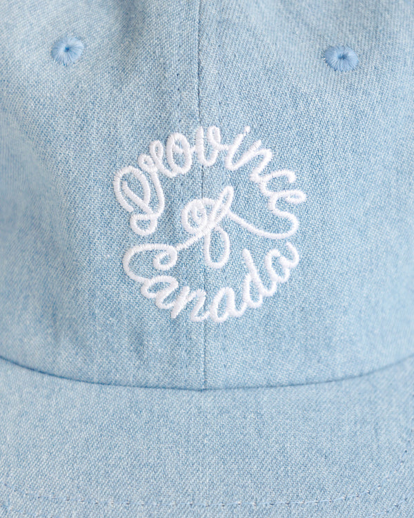 Made in Canada 100% Cotton Crest Denim Baseball Hat - Province of Canada