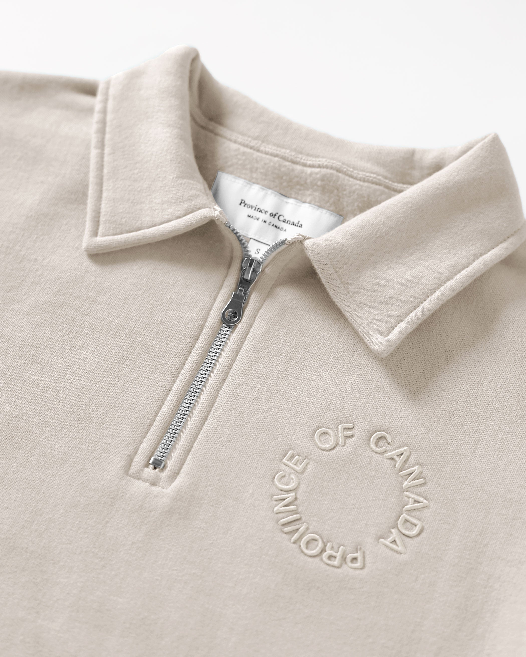 Made in Canada Half Zip Fleece Sweatshirt Beach - Unisex - Province of Canada