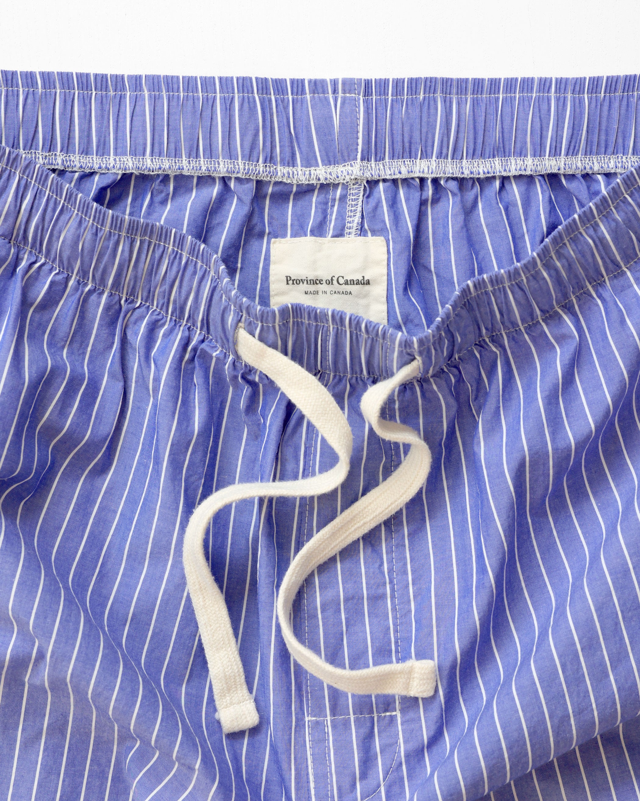 Made in Canada Pyjama Pant Blue Stripe 100% Organic Cotton - Unisex - Province of Canada
