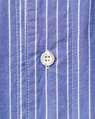Made in Canada Pyjama Shirt Blue Stripe 100% Organic Cotton - Unisex - Province of Canada