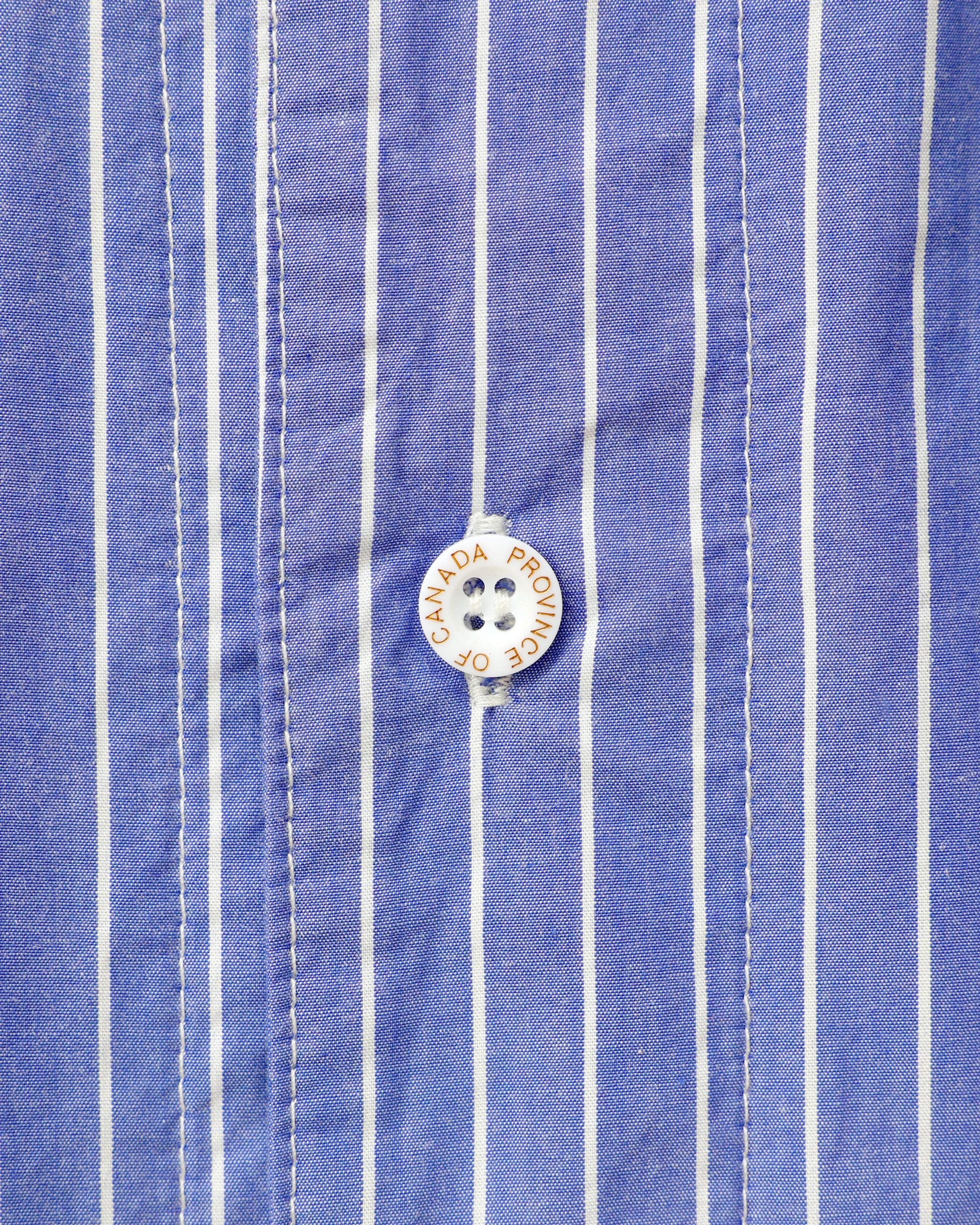 Made in Canada Pyjama Shirt Blue Stripe 100% Organic Cotton - Unisex - Province of Canada