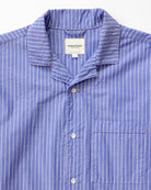 Made in Canada Pyjama Shirt Blue Stripe 100% Organic Cotton - Unisex - Province of Canada