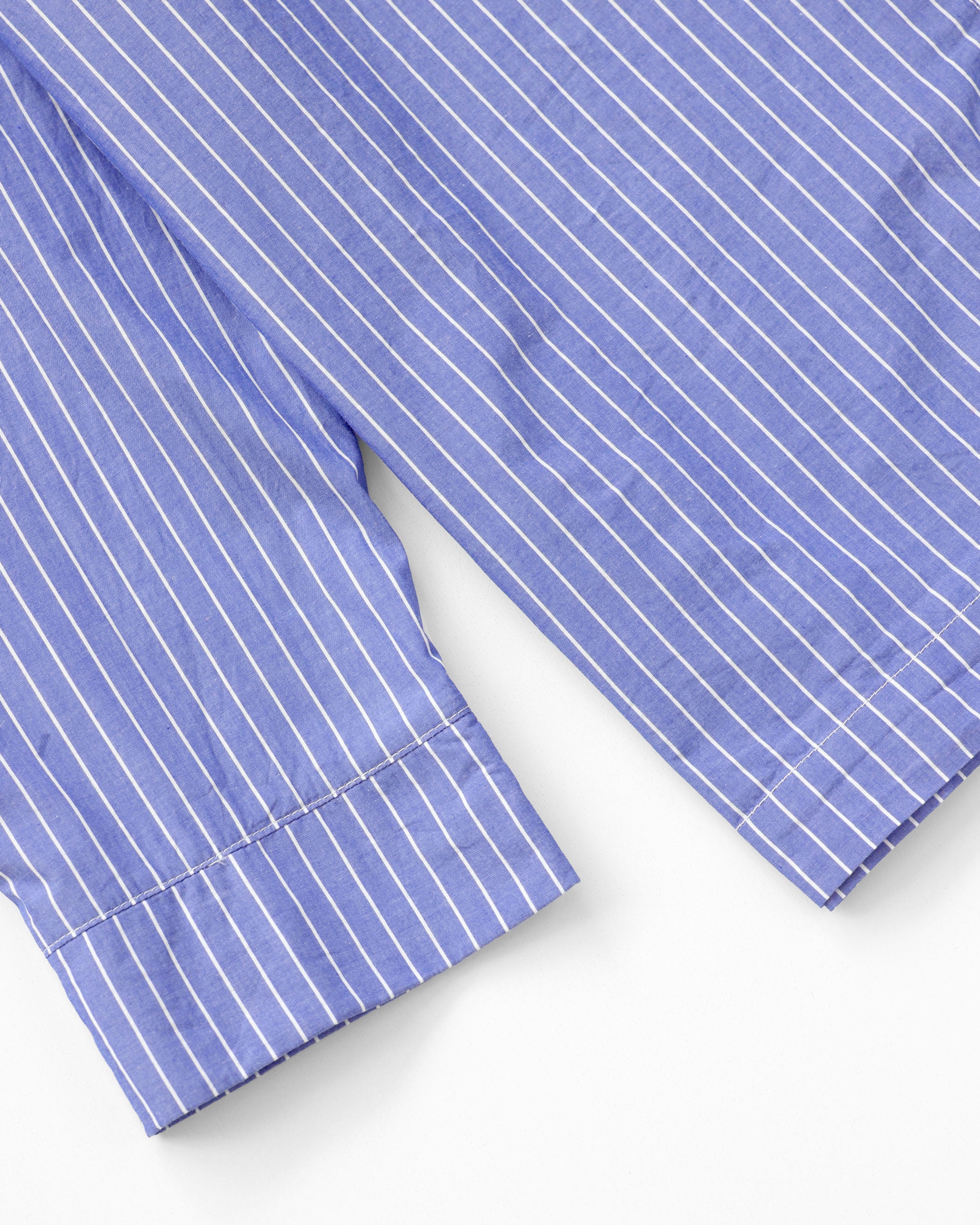 Made in Canada Pyjama Shirt Blue Stripe 100% Organic Cotton - Unisex - Province of Canada