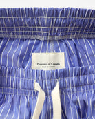 Made in Canada Pyjama Short Blue Stripe  100% Cotton - Womens - Province of Canada
