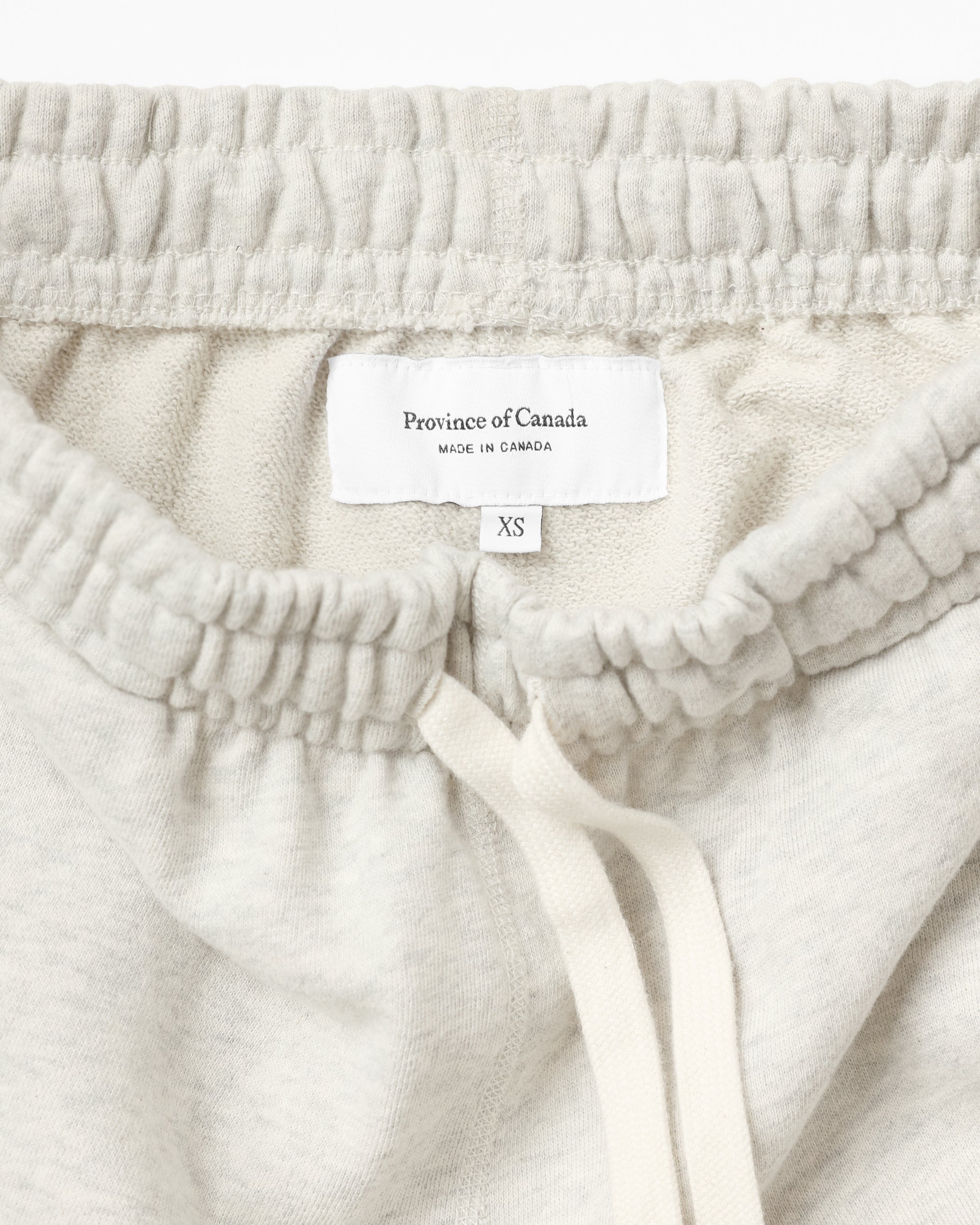 Made in Canada 100% Cotton Wide Leg Cropped French Terry Sweatpant Eggshell - Unisex - Province of Canada