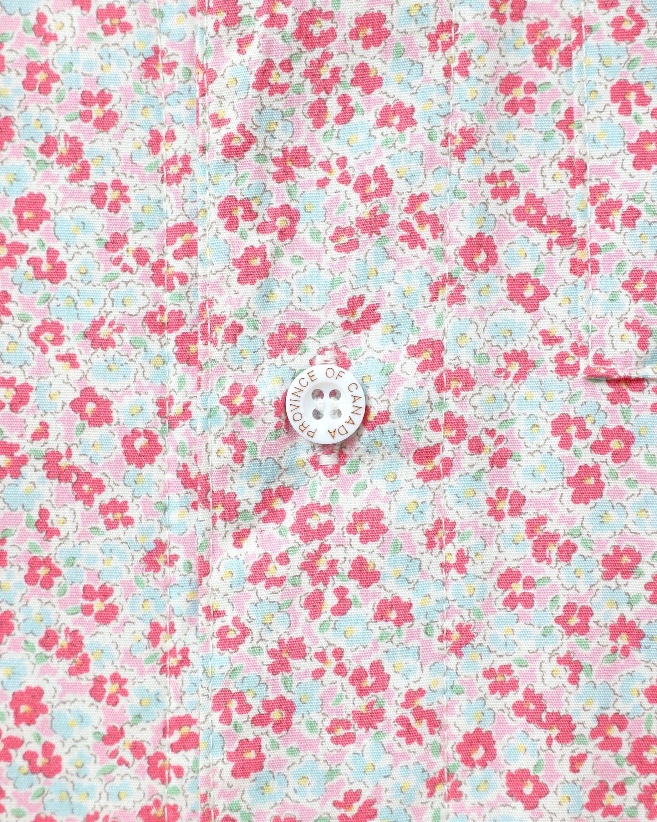Made in Canada Pyjama Shirt Floral 100% Cotton - Unisex - Province of Canada