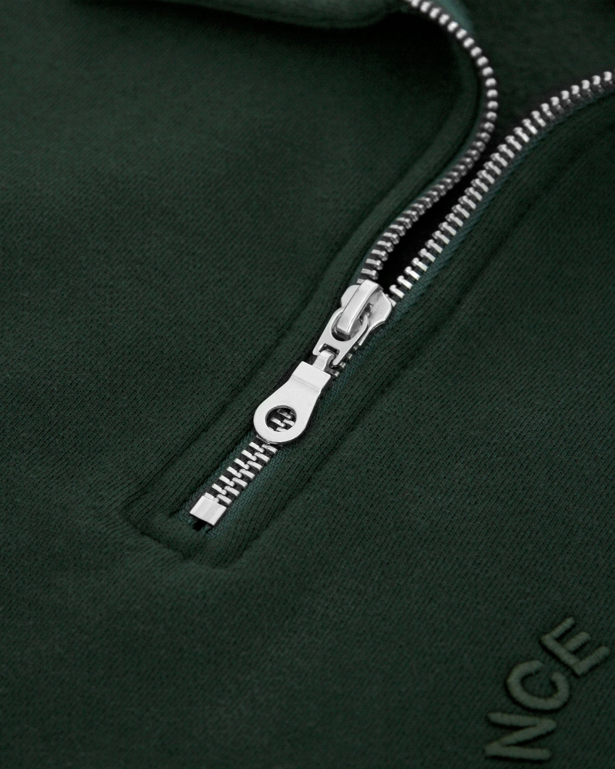 Province of Canada - Half Zip Fleece Sweatshirt Forest Unisex - Made in Canada