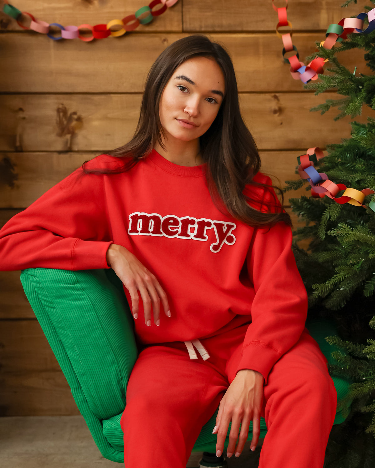 Made in Canada Fleece Merry Sweatshirt Red - Unisex - Province of Canada