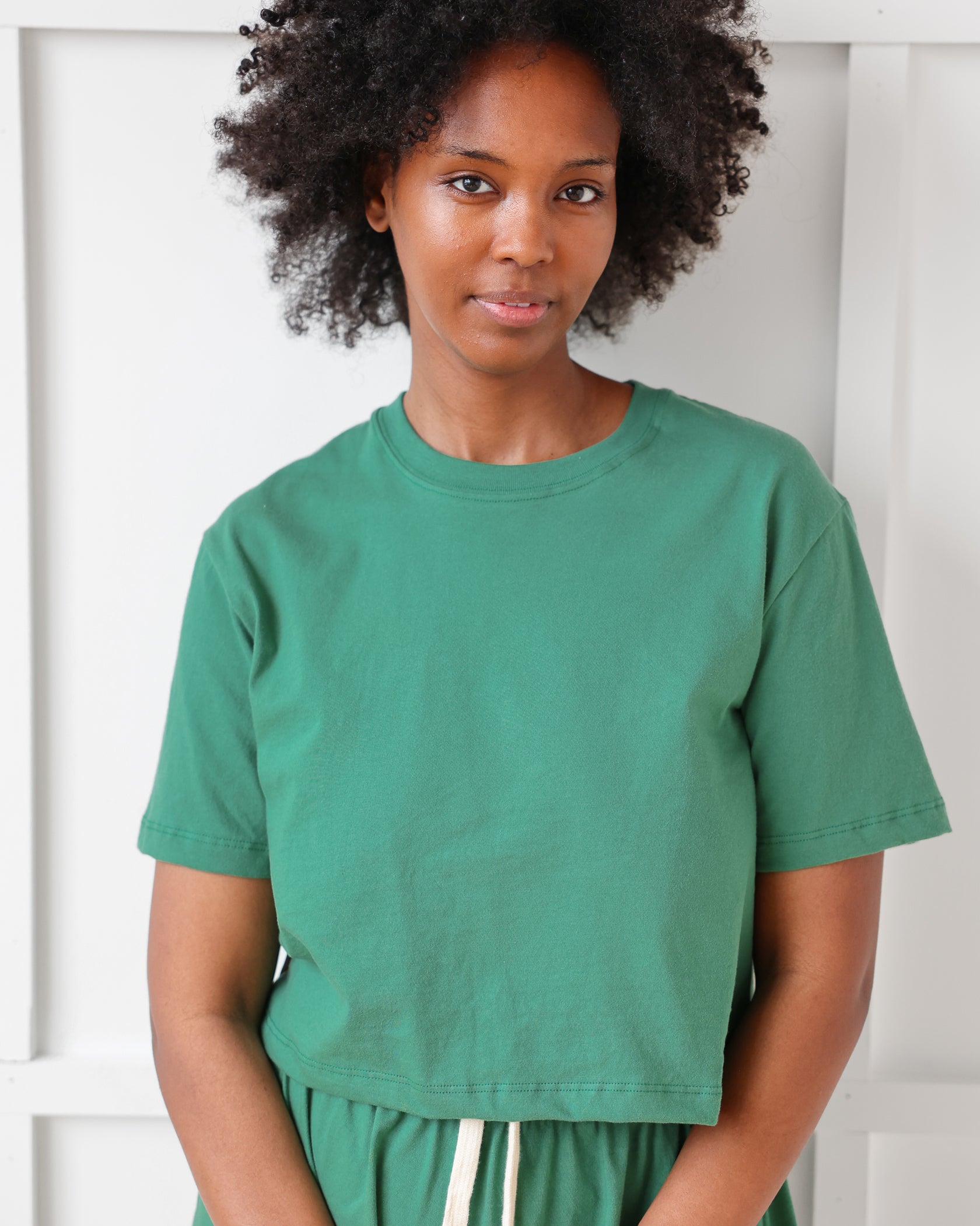 Made in Canada Monday Crop Top Green - Province of Canada