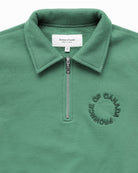 Made in Canada Half Zip Fleece Sweatshirt Green - Unisex - Province of Canada