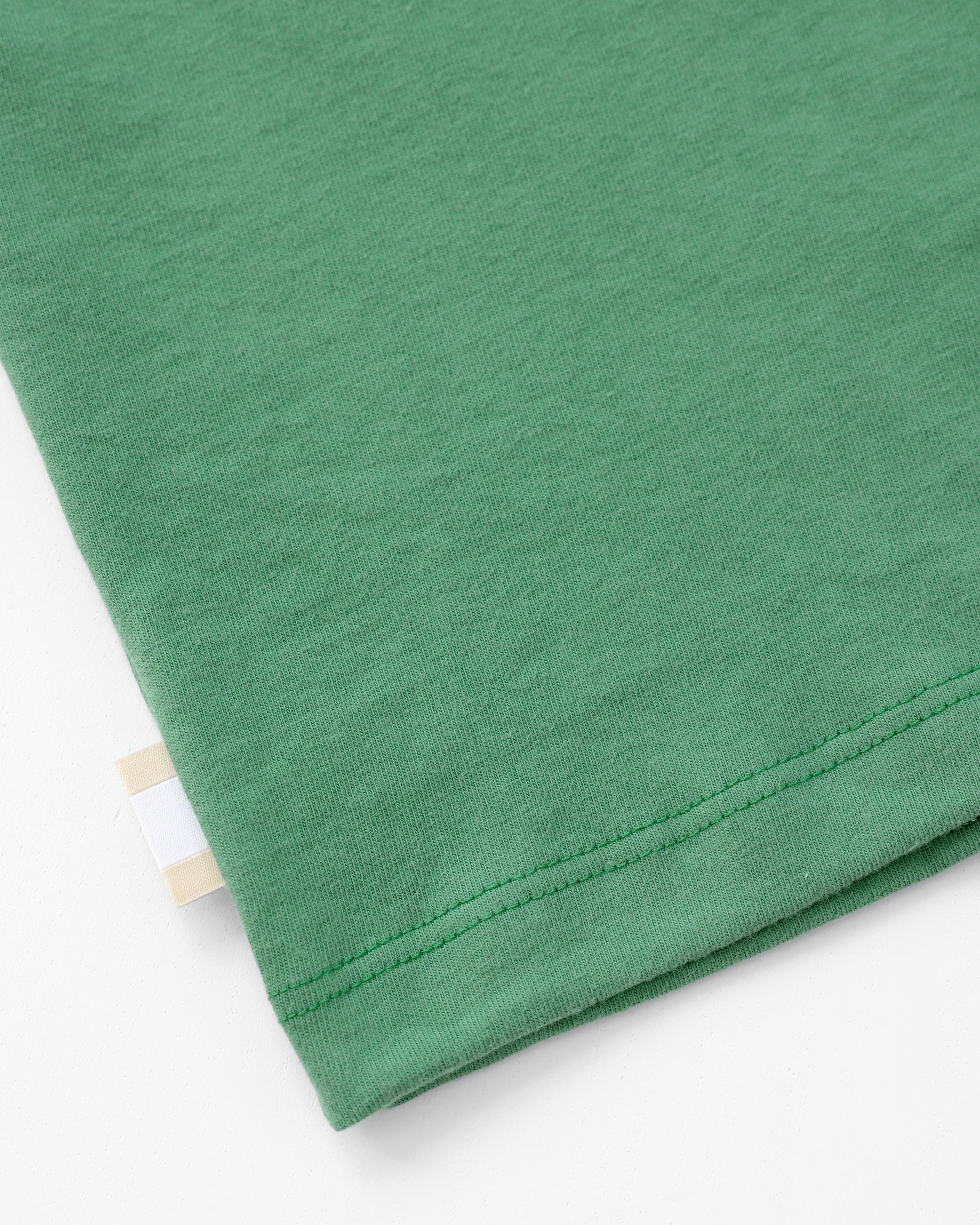 Made in Canada 100% Organic Cotton Soccer Football Script Flag Tee Green - Unisex - Province of Canada