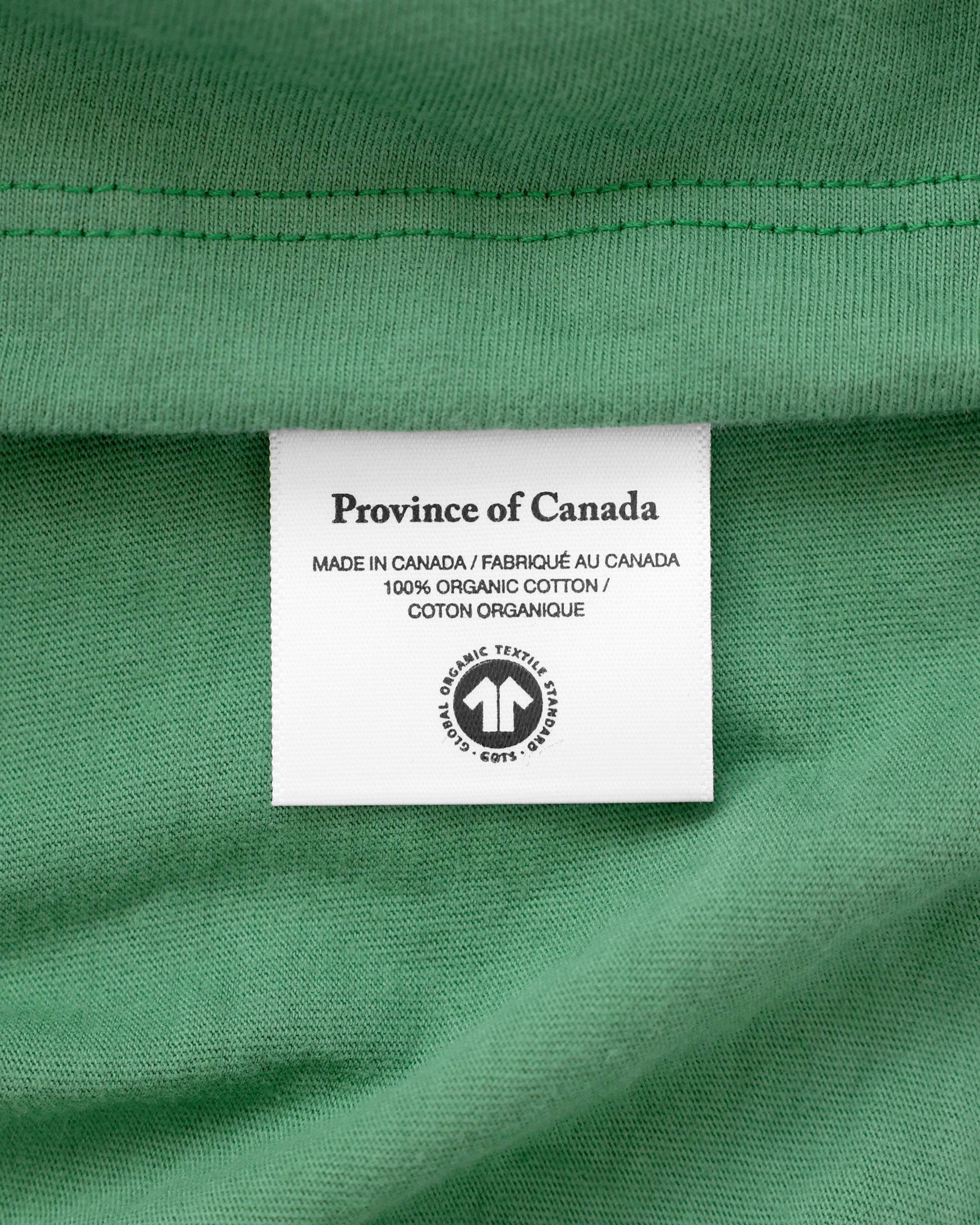 Made in Canada 100% Cotton Mother Nature Crop Top Green - Province of Canada