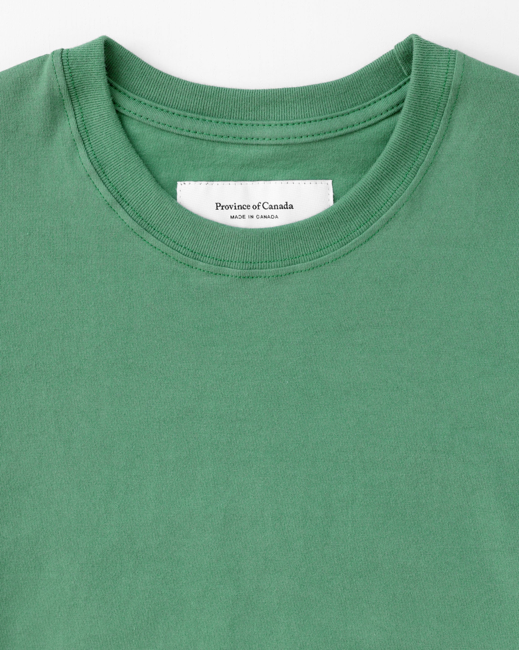 Made in Canada 100% Organic Cotton Midi T-Shirt Dress Green - Province of Canada