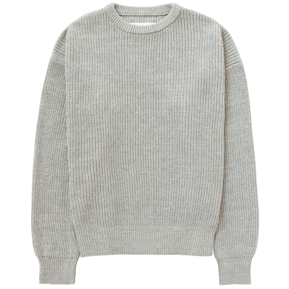 Cotton Knit Sweater Heather Grey Unisex Made in Canada