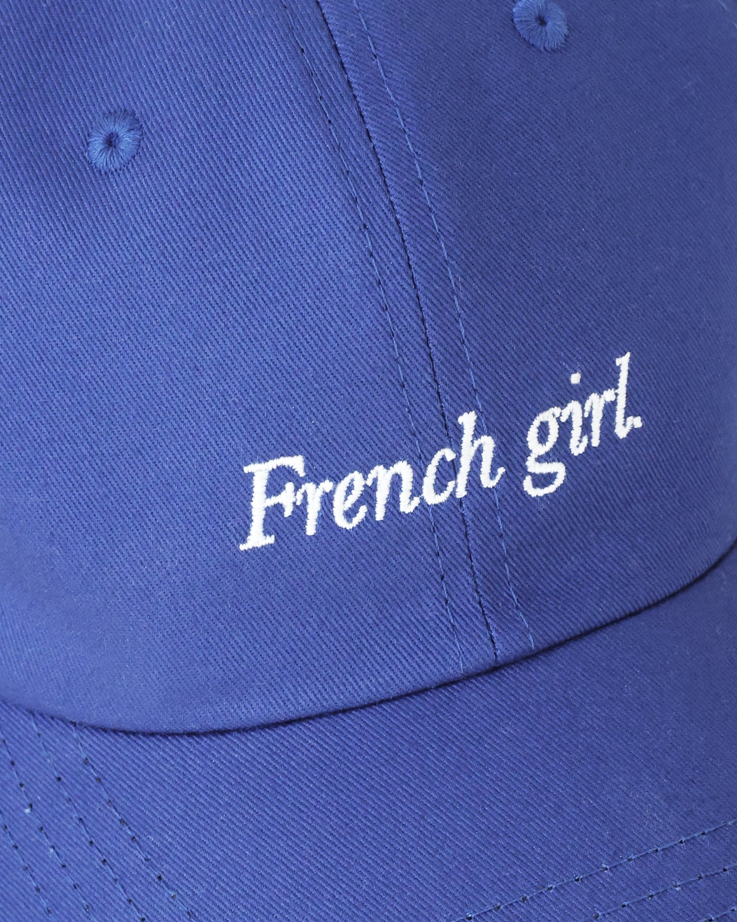 Made in Canada 100% Cotton Blue French Girl Baseball Hat - Province of Canada