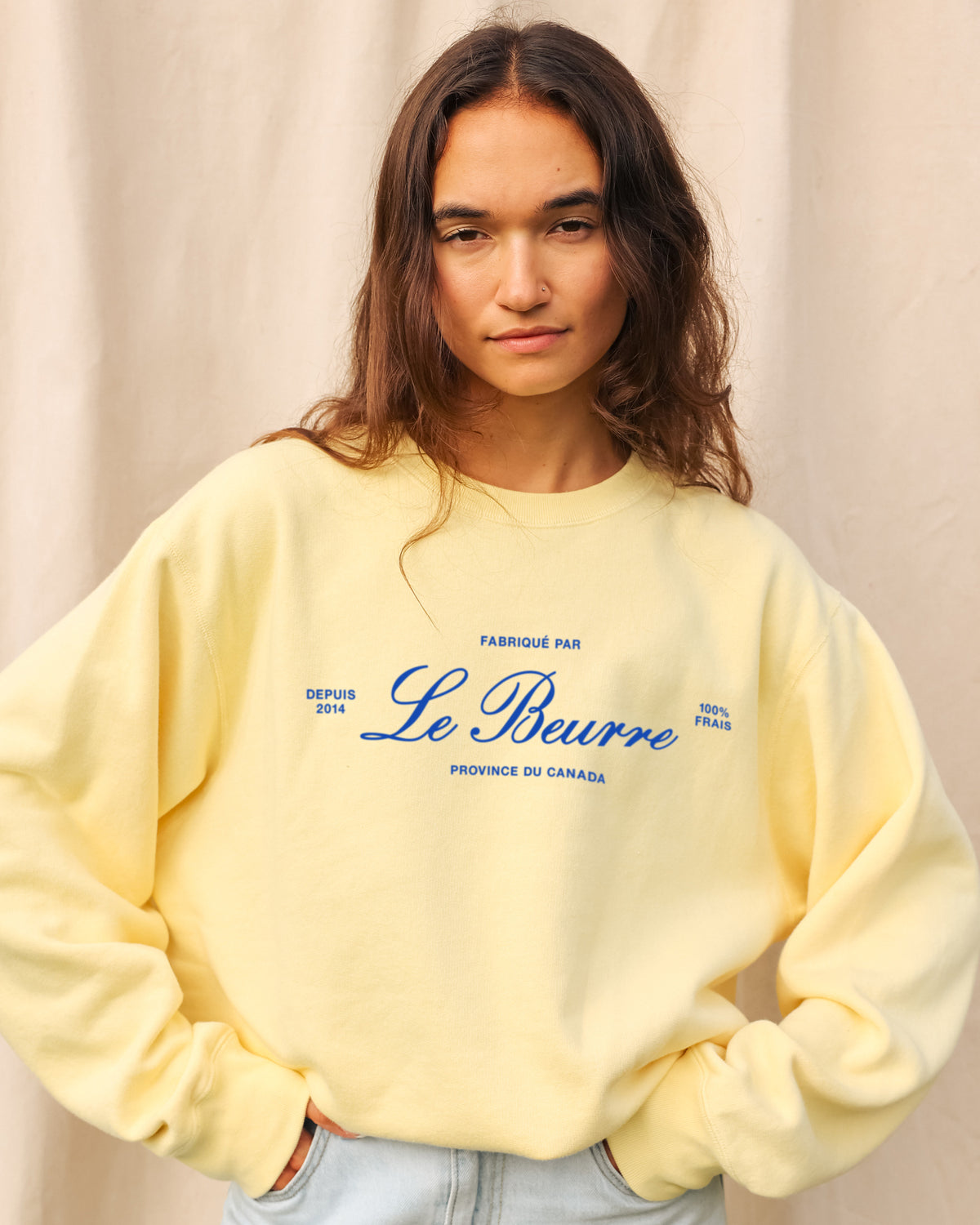 Made in Canada Le Beurre Sweatshirt Butter - Unisex - Province of Canada