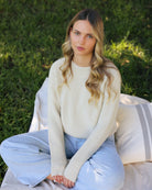 Made in Canada Cotton Knit Sweater Ecru 100% Cotton - Unisex - Province of Canada