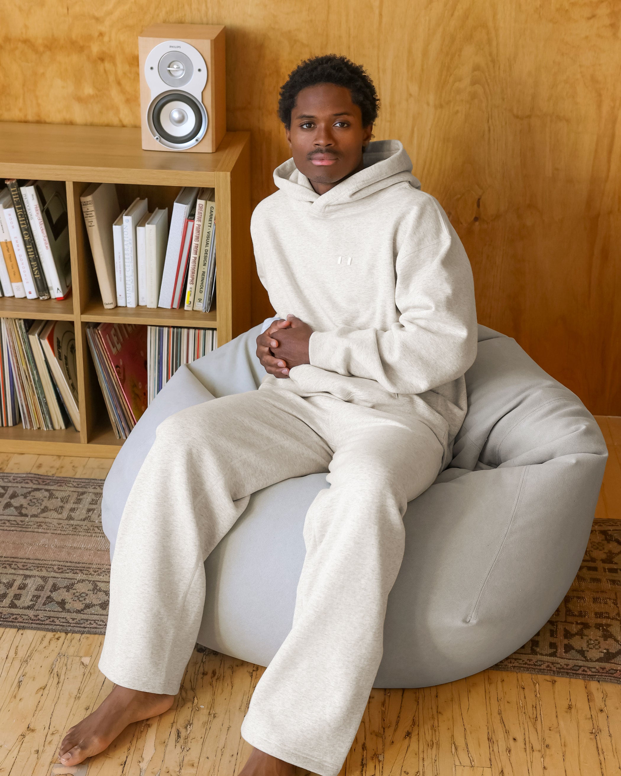 Made in Canada Flag Fleece Wide Leg Sweatpant Eggshell - Unisex - Province of Canada