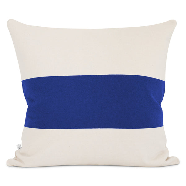 Made in Canada Aubrey Cushion Cover Ivory and Royal - Province of Canada