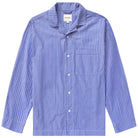 Made in Canada Pyjama Shirt Blue Stripe 100% Organic Cotton - Unisex - Province of Canada