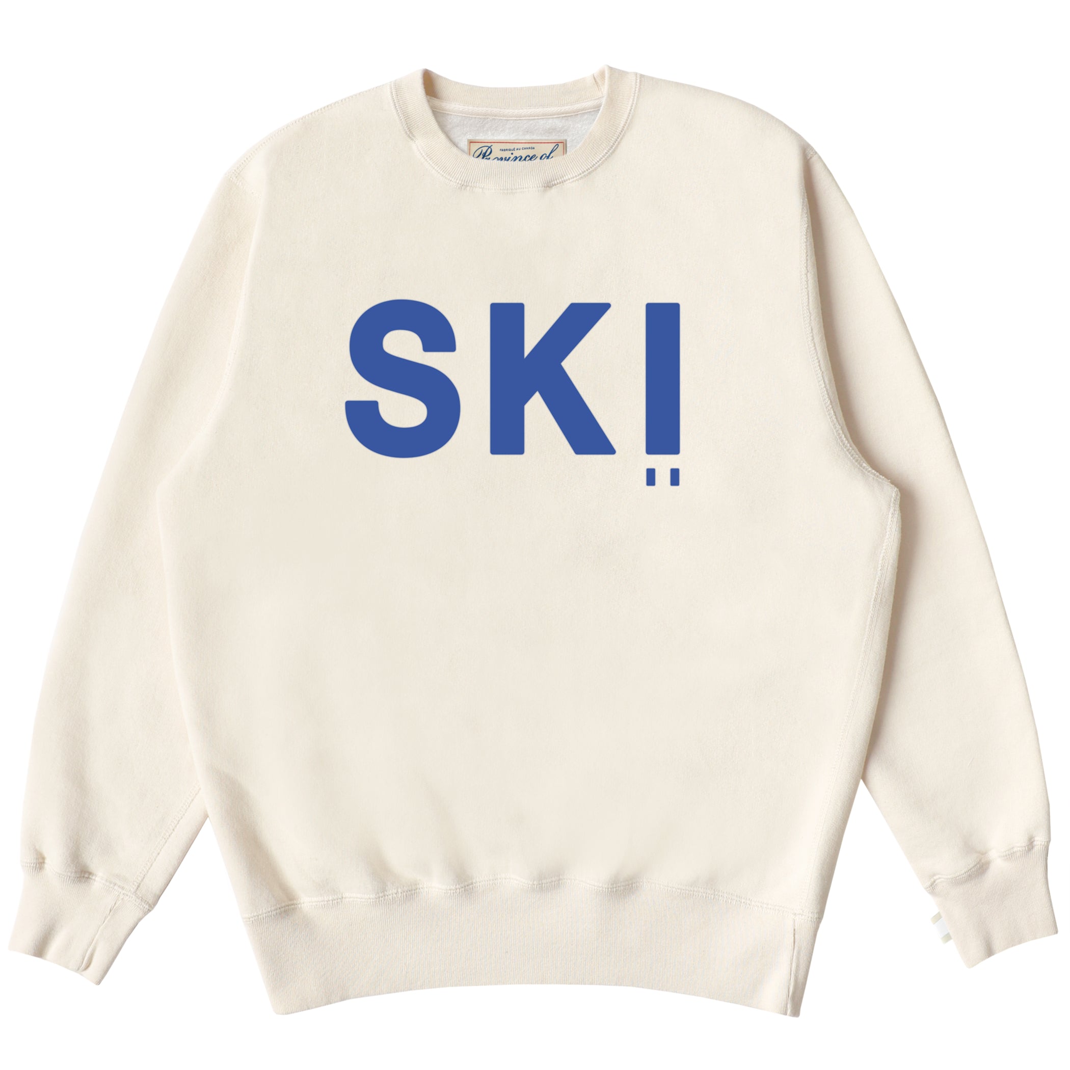 Made in Canada Fleece Ski Sweatshirt Cream - Unisex - Province of Canada