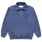 Made in Canada Half Zip Fleece Sweatshirt French Blue - Unisex - Province of Canada