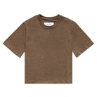 Made in Canada 100% Organic Cotton Monday Crop Tee Heather Brown - Unisex - Province of Canada