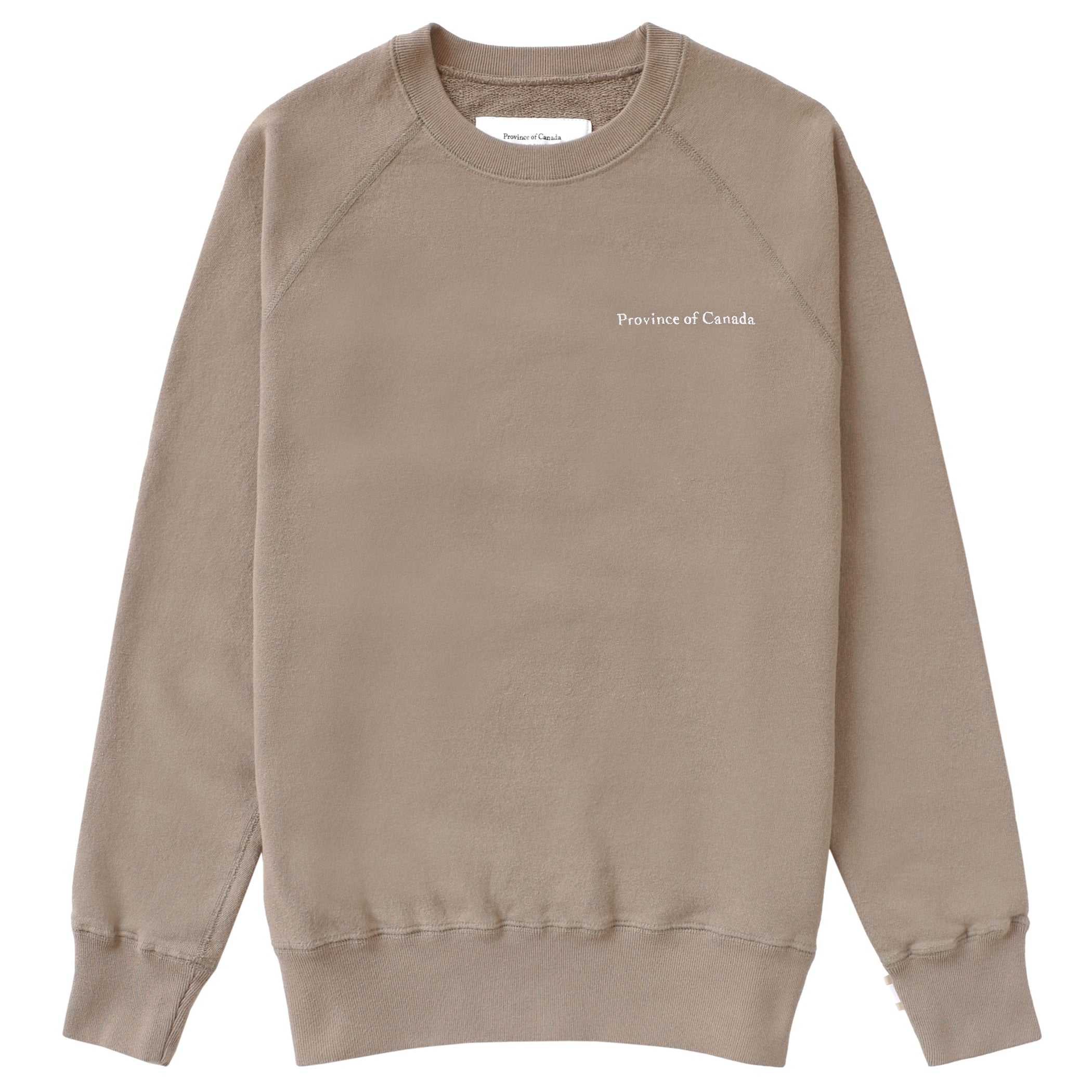 Made in Canada French Terry Sweatshirt Mocha 100% Cotton - Unisex - Province of Canada