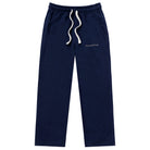 Made in Canada 100% Cotton Wide Leg Cropped French Terry Sweatpant Navy Blue - Unisex - Province of Canada