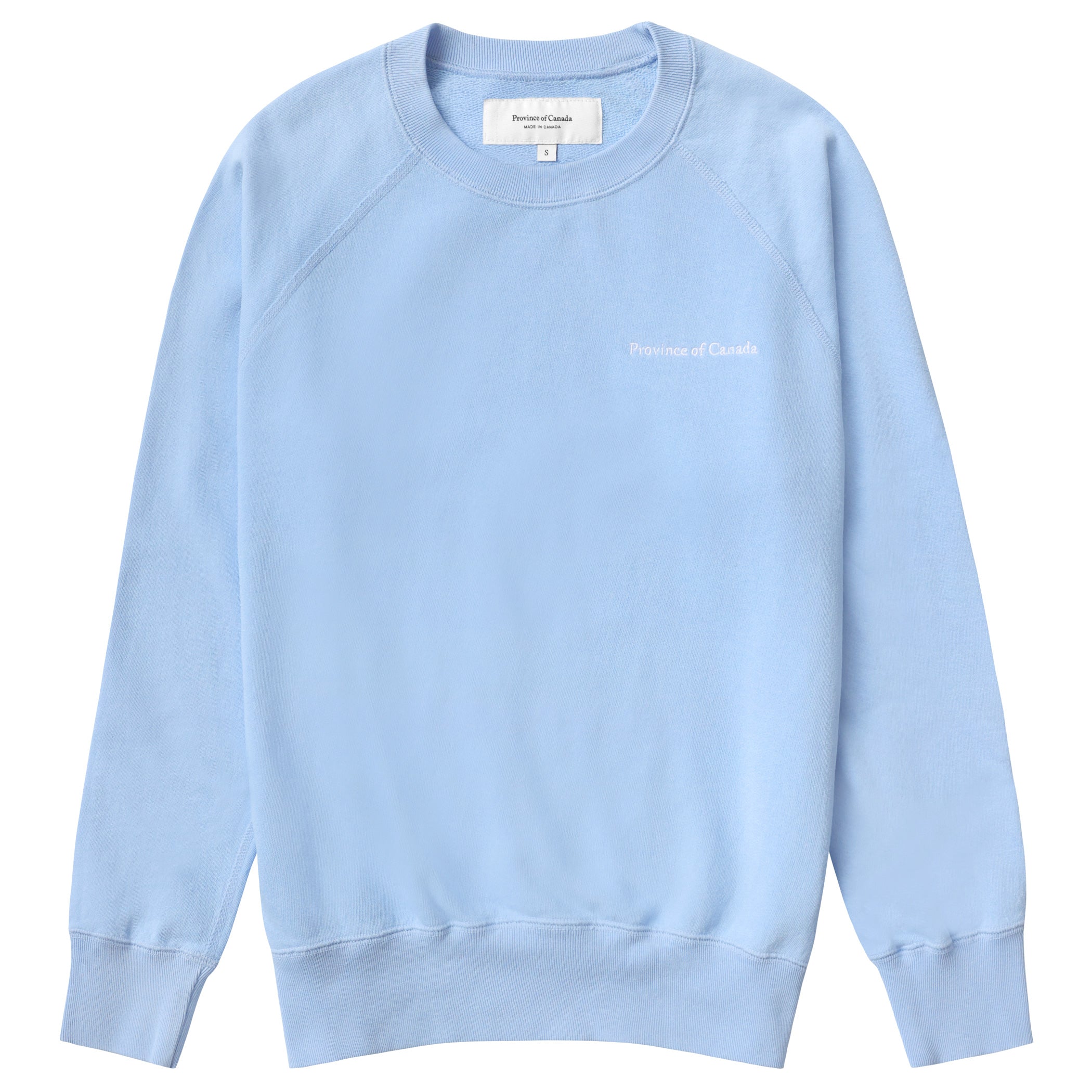 Made in Canada French Terry Sweatshirt Sky Blue 100% Cotton - Unisex - Province of Canada