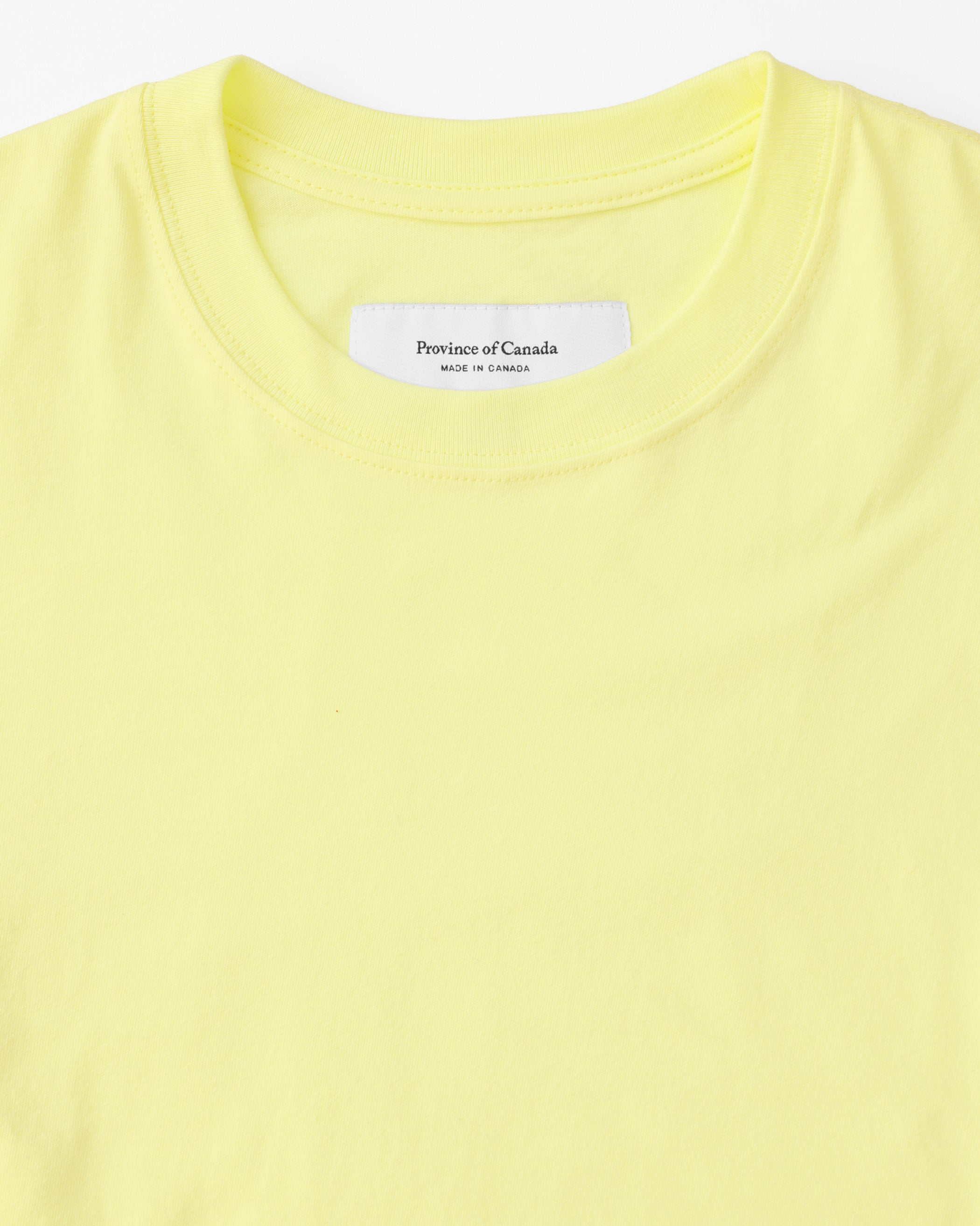 Made in Canada Monday Long Sleeve Crop Top Lemon - Province of Canada
