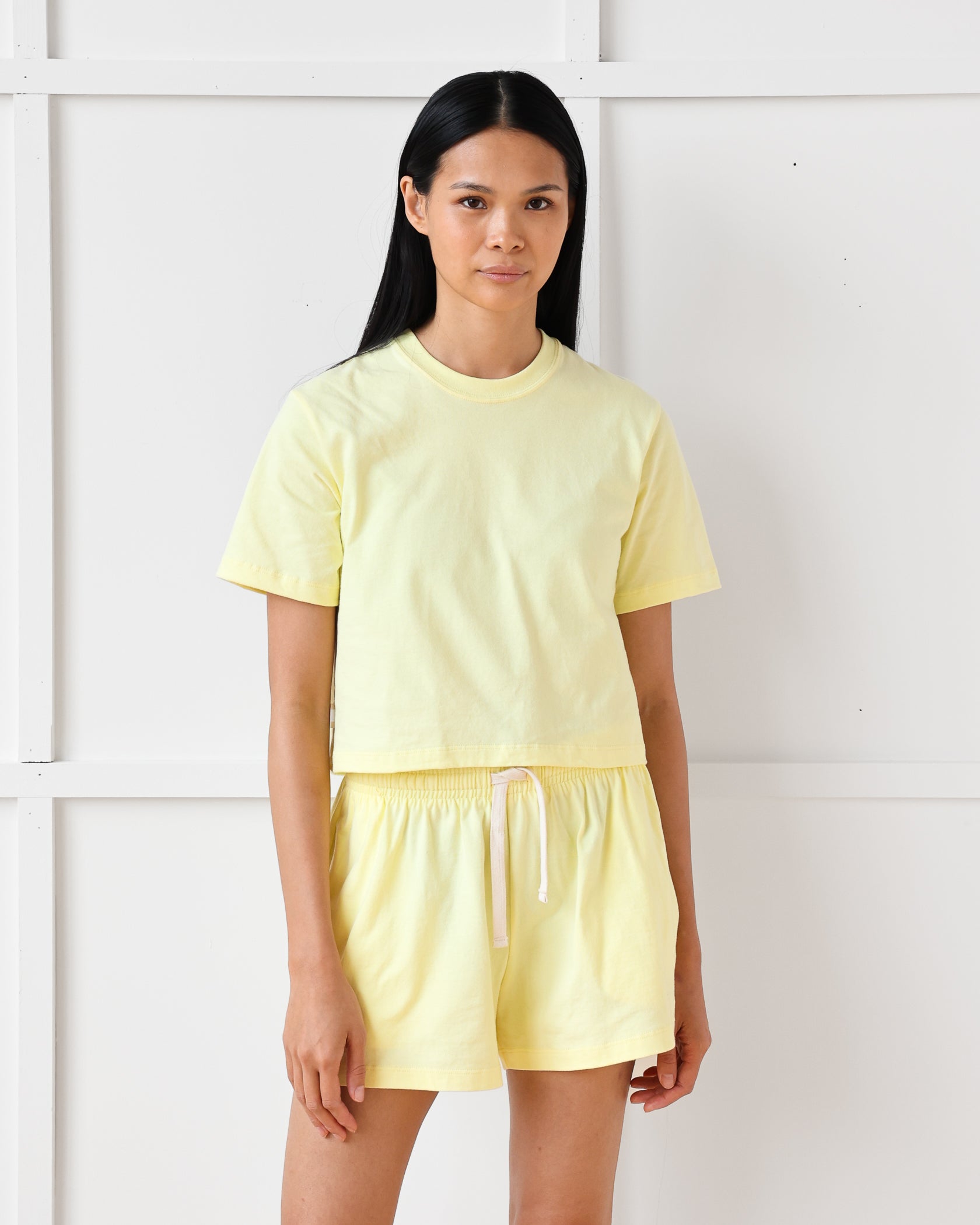 Made in Canada Monday Crop Top Lemon - Province of Canada