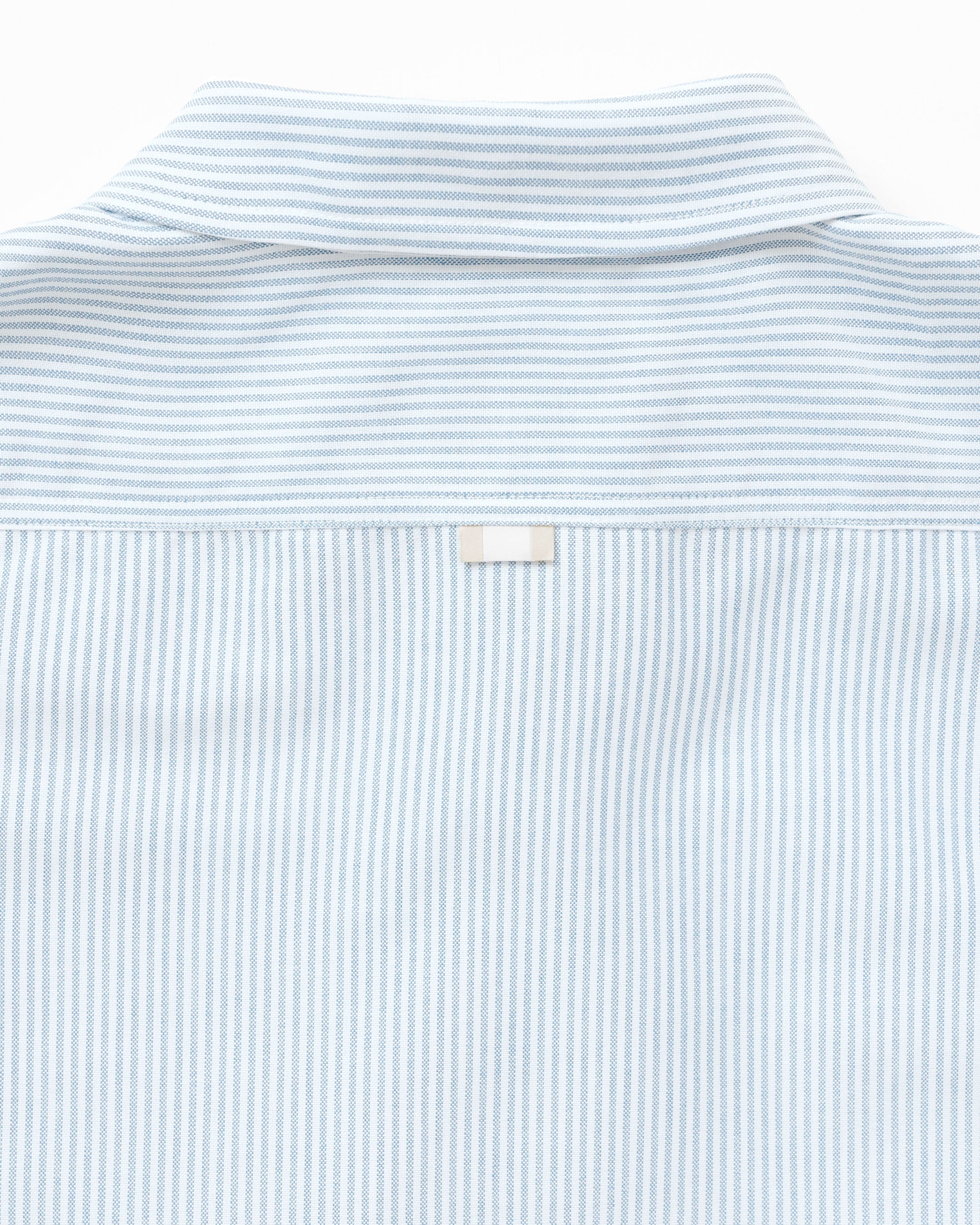 Made in Canada 100% Cotton Oxford Stripe Button Down Shirt Light Blue - Unisex - Province of Canada