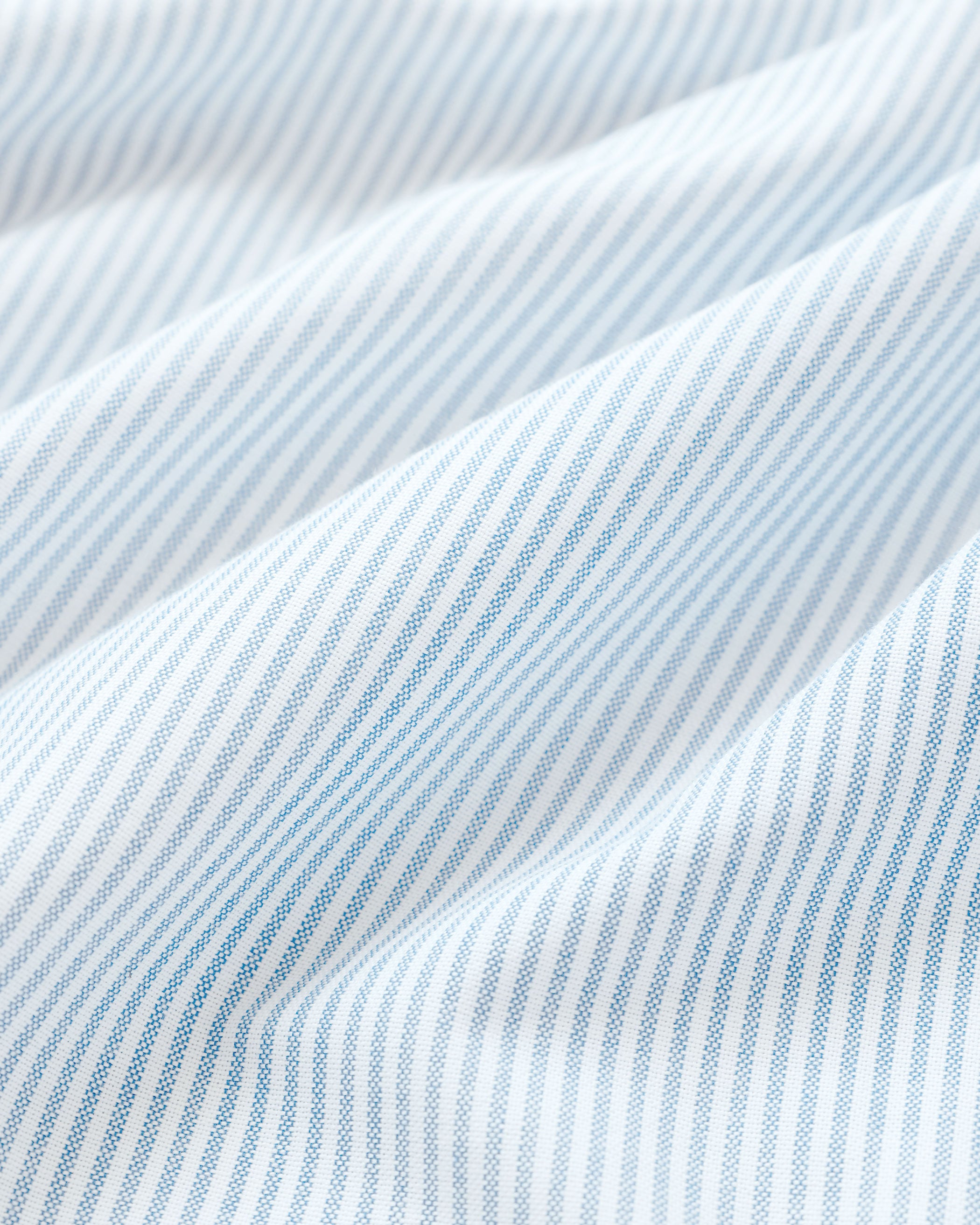 Made in Canada 100% Cotton Oxford Stripe Button Down Shirt Light Blue - Unisex - Province of Canada