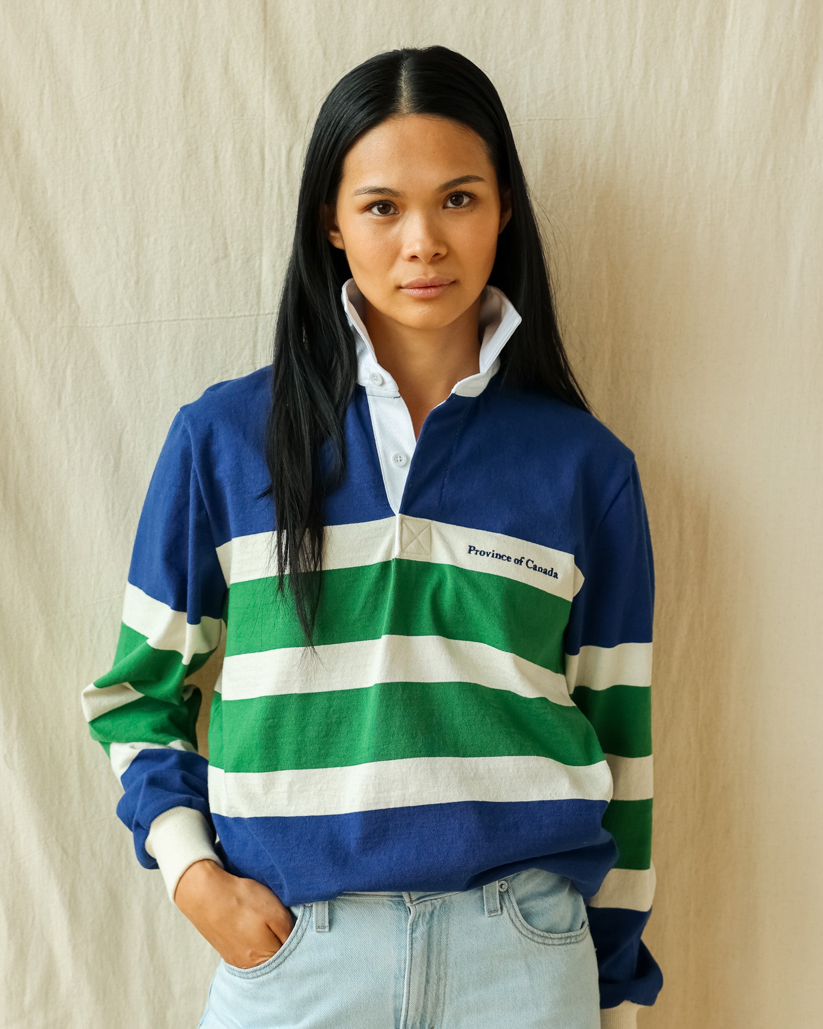 Made in Canada 100% Cotton Linden Rugby Shirt - Unisex - Province of Canada