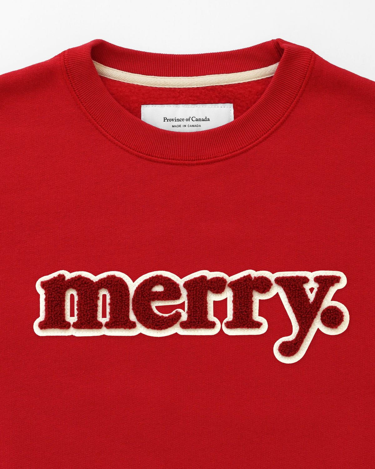 Made in Canada Fleece Merry Sweatshirt Red - Unisex - Province of Canada