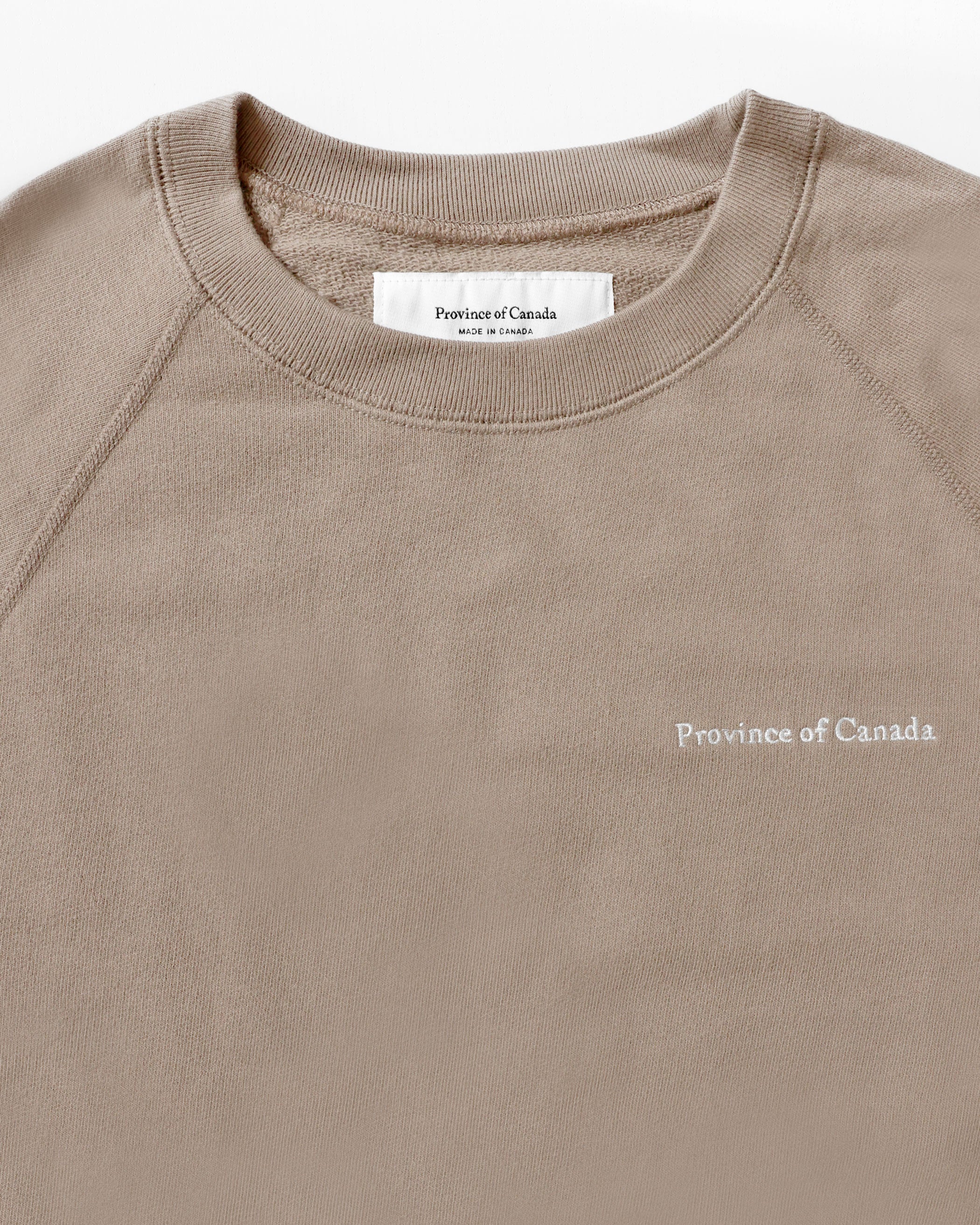 Made in Canada French Terry Sweatshirt Mocha 100% Cotton - Unisex - Province of Canada