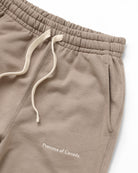 Made in Canada 100% Cotton Wide Leg Cropped French Terry Sweatpant Mocha Brown - Unisex - Province of Canada