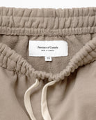 Made in Canada 100% Cotton Wide Leg Cropped French Terry Sweatpant Mocha Brown - Unisex - Province of Canada