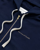 Made in Canada 100% Cotton French Terry Zip Hoodie Navy Blue - Unisex - Province of Canada