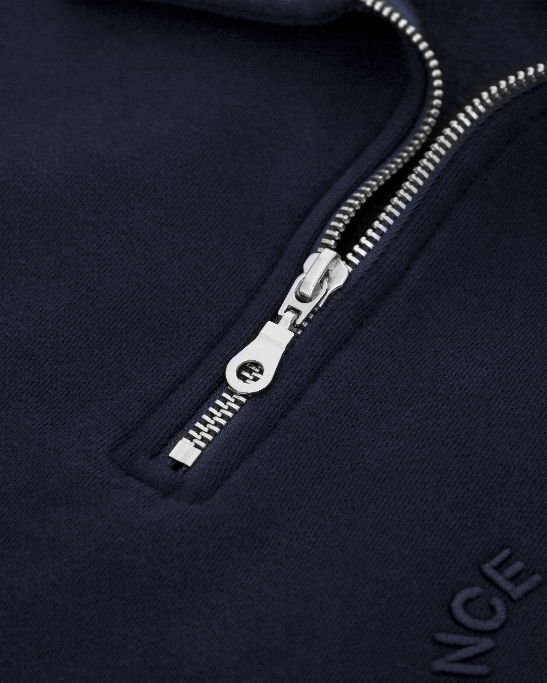 Made in Canada Half Zip Fleece Sweatshirt Navy - Unisex - Province of Canada