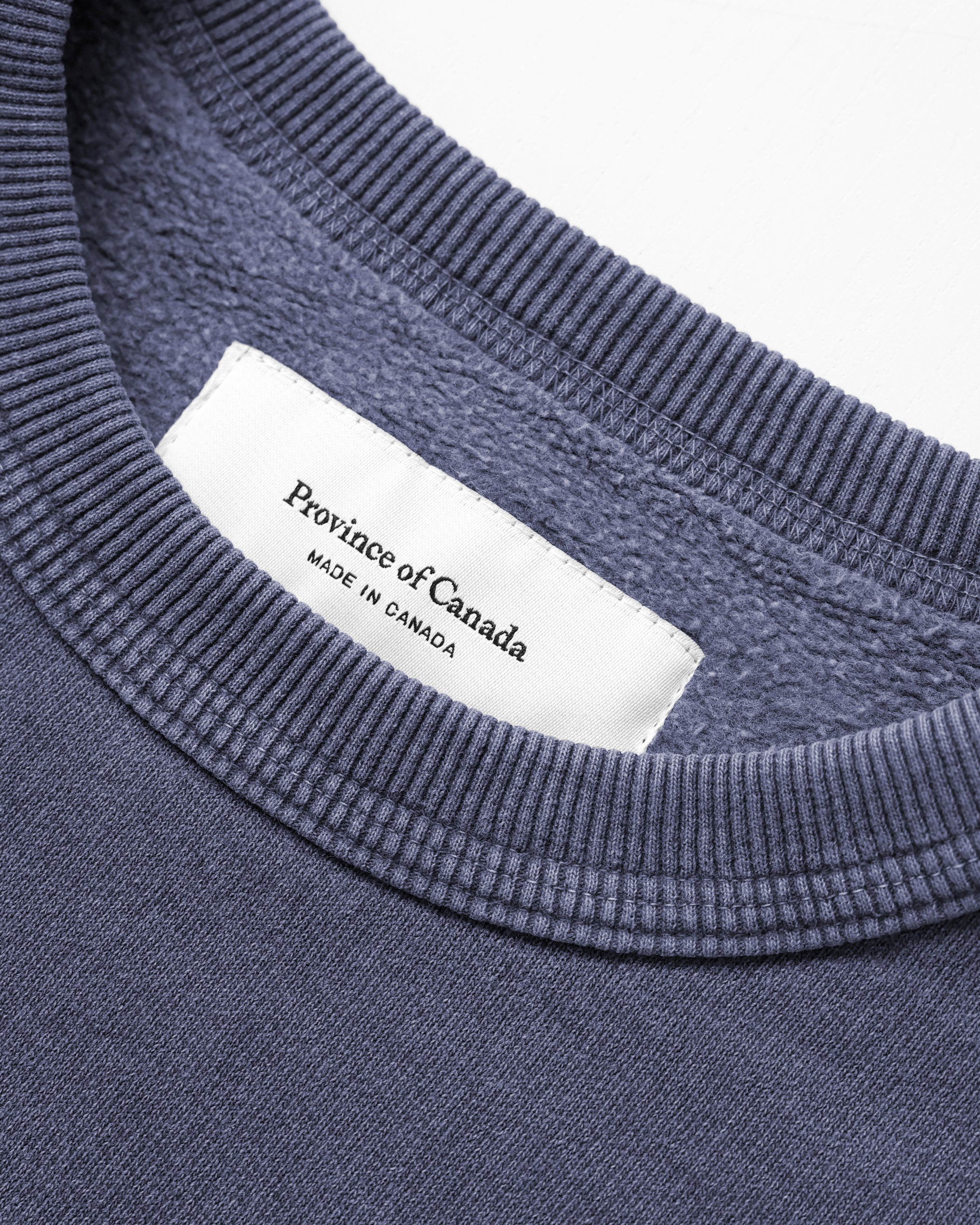 Made in Canada Navy Blue Cottage Fleece Sweatshirt Washed - Province of Canada