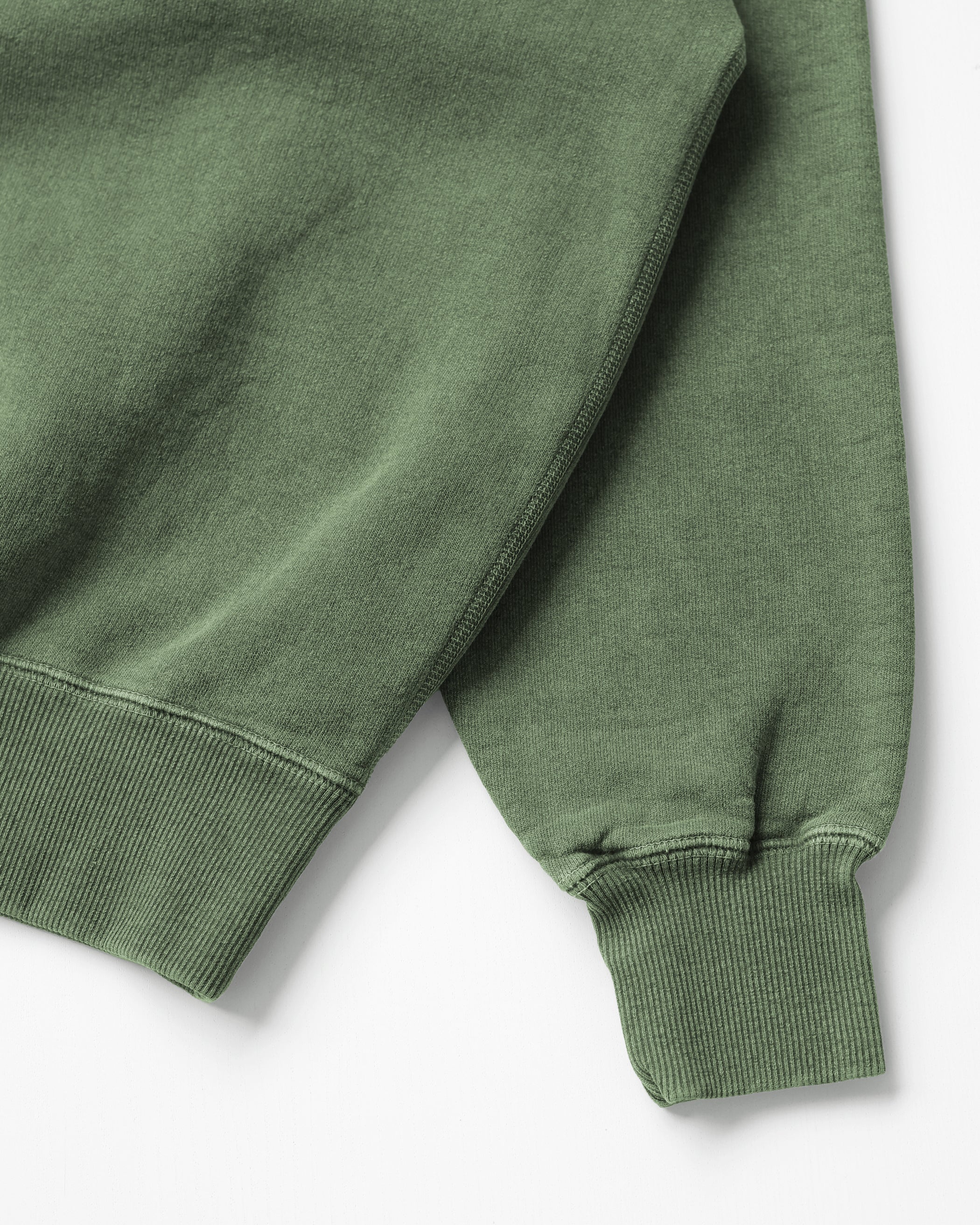 Made in Canada Cottage Fleece Sweatshirt Washed Olive Green - Province of Canada