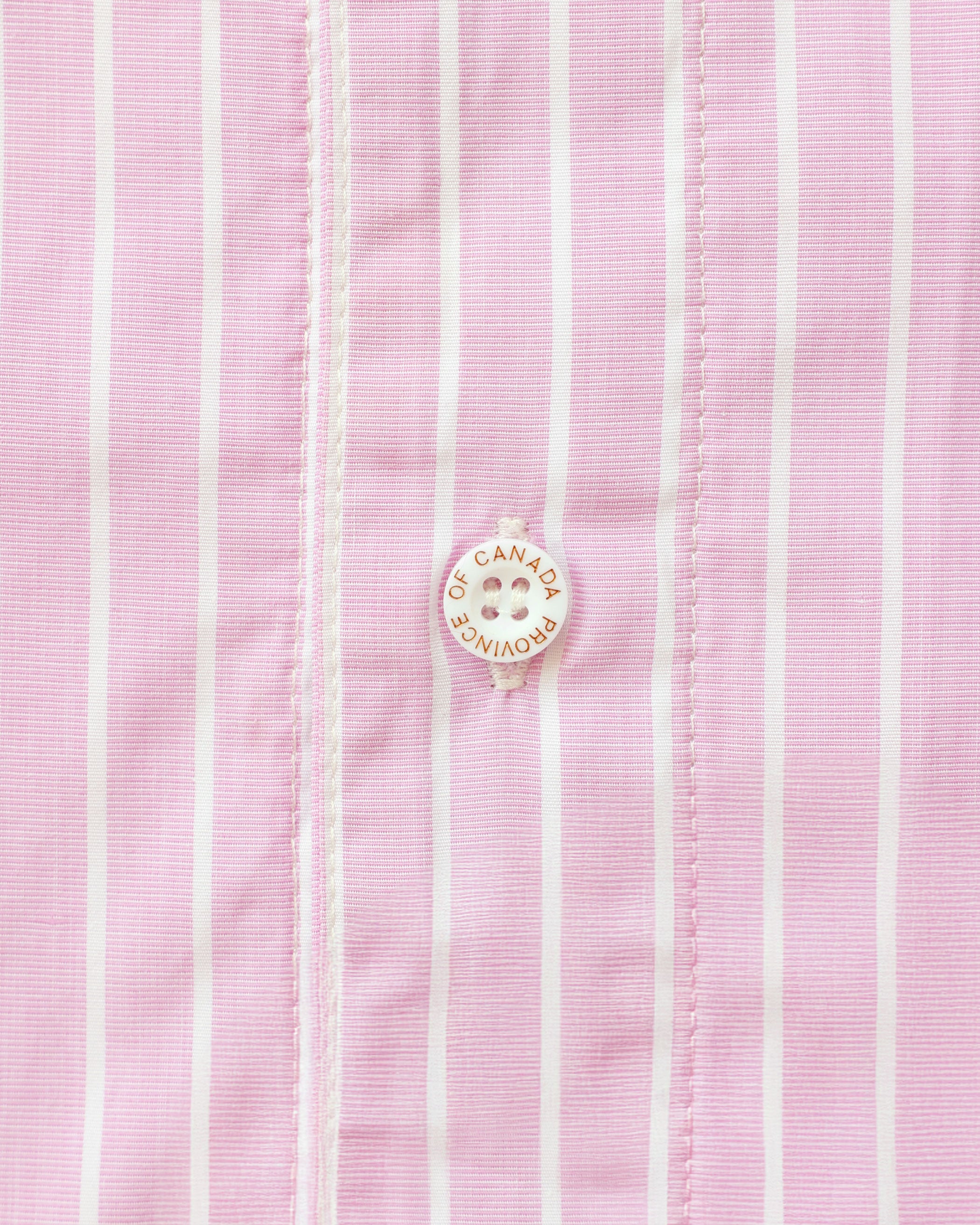 Made in Canada Pyjama Shirt Pink Stripe 100% Cotton - Unisex - Province of Canada
