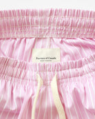 Made in Canada Pyjama Short Pink Stripe 100% Cotton - Womens - Province of Canada