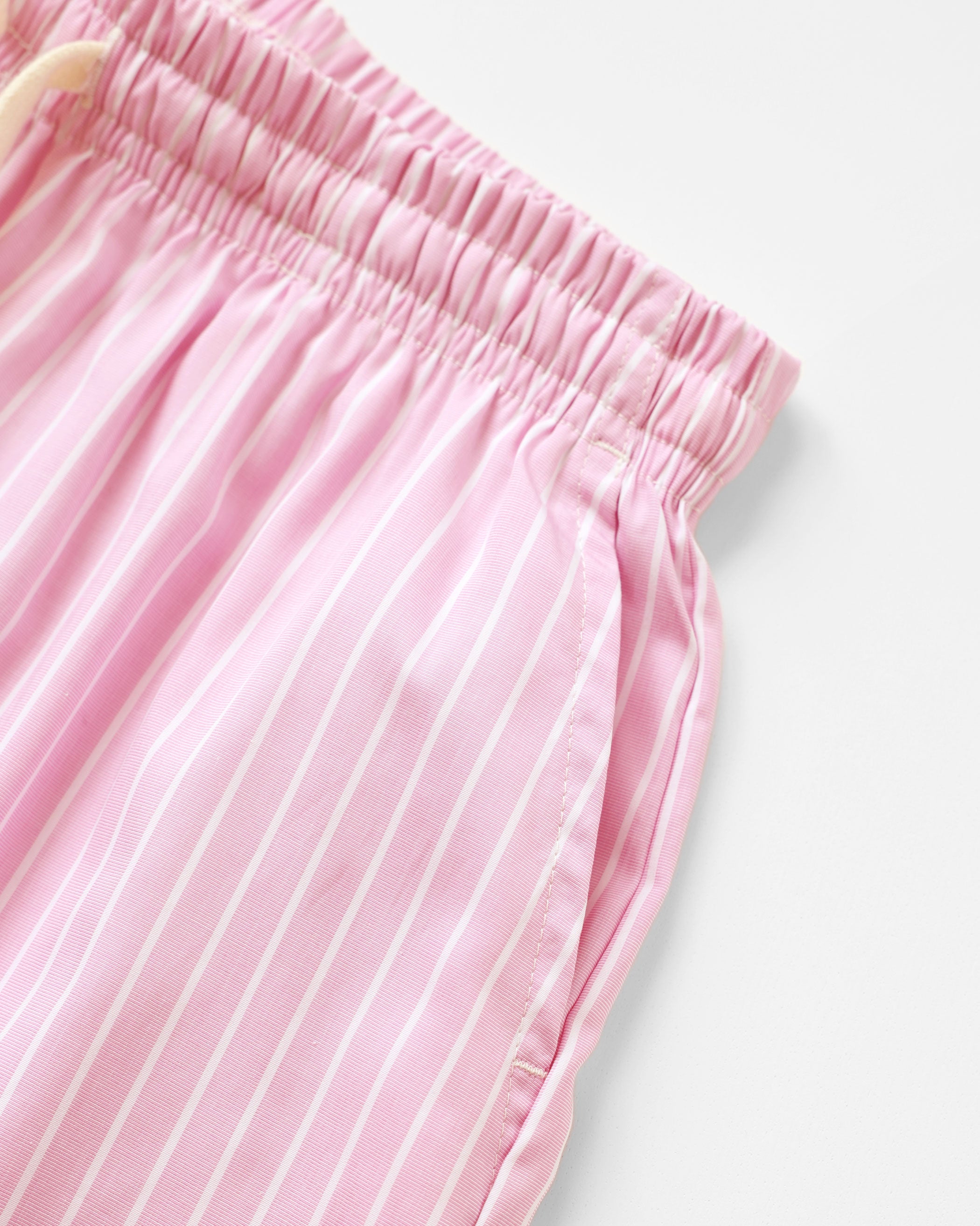 Made in Canada Pyjama Short Pink Stripe 100% Cotton - Womens - Province of Canada