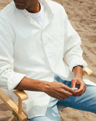Made in Canada 100% Cotton Washed Poplin Shirt White - Unisex - Province of Canada